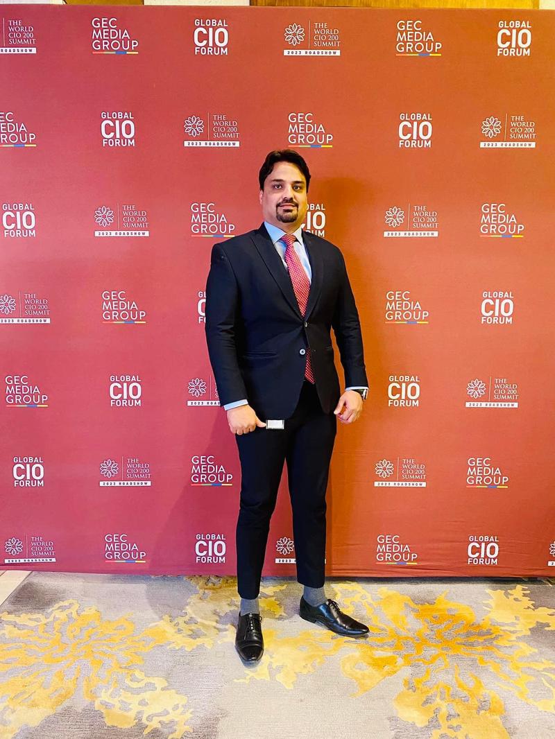 Ahmed Ali Larik at the World CIO 200 Summit 2023